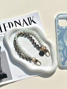 1pc New Fragrant Phone Lanyard Charm, Vintage Elegant Phone Anti-Lost Hanging Strap, Suitable For Daily Phone Wear - Multicolor - View 6