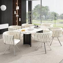 Dining Chairs - White - View 4