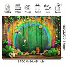 Happy Saint Patrick's Day Photography Background - Irish Clover Photo Background - Saint Patrick's Day Background - Decorative Vinyl Suitable For Saint Patrick's Day Theme Parties - Multicolor - View 13