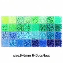 640Pcs Multi-Color Craft Bead Set (Organized Storage Box) Vibrant Assorted Beads For Creative DIY Projects Ideal For Jewelry Making & Handcrafts – Perfect For Crafters, Kids & DIY Enthusiasts - Multicolor - View 10