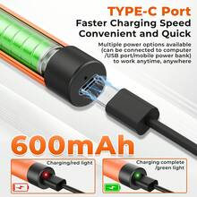 ILIBILIB HX7 Soldering Iron Kit, 8W 5V USB LCD, 260°C-420°C Adjustable Temperature, Built-In Battery, 30 Min Wireless Quick Heating Constant Temperature, Smart Sleep, For DIY Electronics, Includes 2 Iron Tips, Rosin Box, Tweezers, 30g Solder Wire, Stand With Sponge, Portable USB Powered - Orange - View 6