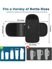 Chiếc túi tập thể dục màu đen hoặc trắng này được trang bị giá đỡ bình nước từ tính và ngăn đựng điện thoại dung tích lớn. Túi có 4 nam châm tích hợp giúp gắn chắc chắn vào các thiết bị tập thể dục. Đây là phụ kiện thiết yếu cho quá trình tập luyện của bạn, phù hợp với bình nước từ 18 đến 40 oz (khoảng 57 đến 118 ml). Phụ kiện thể dục này cũng đi kèm với ngăn đựng điện thoại và móc chìa khóa, phù hợp cho cả nam và nữ. - Nhiều màu - Xem 8