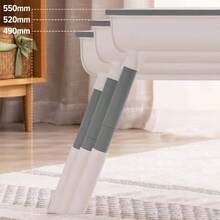 Scandi Height Adjustable Table And Chair Set White - White and Grey - View 6