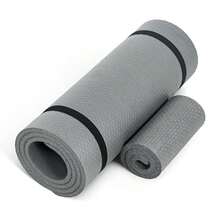 CAP Barbell - Alfombrilla de yoga de alta densidad de 1/2 pulgada con correa múltiples opciones - Gris - Ver 8