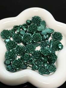 树脂混合玫瑰蝴蝶爱心月亮造型，DIY奶油凝胶手机壳材料包配件树脂配件批发，本产品可用于各种DIY手工场景，例如手机壳、发夹、相框等。也可用于DIY手工设计装饰配件，例如头饰、服装、晚礼服、鞋帽、婚礼、圣诞节、手工艺品等。 - 彩色 - 查看 12