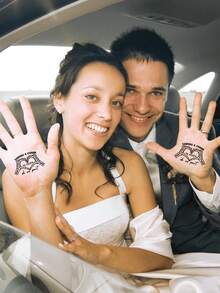 10/20/30/60pcs Customized Temporary Tattoo Stickers - Personalized Name Tattoos For Couples, Body Art For Valentine's Day, Romantic Heart Designs, Suitable For Weddings, Bachelorette Parties, Engagements, Birthdays, Graduations, Back To School Events, Cocktail Parties, Fashionable Personalized Gifts For Men And Women, Popular Party Accessories - Multicolor - View 7
