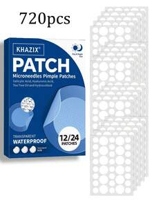 720pcs Transparent Acne Pimple Patch, Hydrocolloid Comfortable Breathable, Strong Adhesive