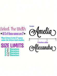 1pc/5pcs/10pcs/20pcs Personalized Name Stickers | Vinyl Decals, Black & White Options | Creative Cursive Art Name Labels, Ideal For Bridesmaid Gifts, Birthday Party Decorations | Customizable For Car Body, Hood, Window, Shop Window,Wallpaper Stickers Wall - Multicolor - View 9