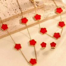 串珠耳环、手链和项链套装，母亲节礼物，父亲节礼物，复活节礼物，配饰，办公穿搭，复古朋克风，休闲配饰，适合派对、庆典和婚礼，毕业礼物