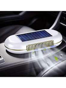 Automatic Car Air Purifier, Solar-Powered Vehicle Air Cleaner, Automatically Operates After Turning On, Achieves Optimal Purification In 5-7 Days. Vibration Sensor Activates At Parking, No Replacement Required, High-Efficiency Solar Panel, Built-In Lithium Battery, Lasts 10-15 Days On Full Charge With Solar Recharge - A - View 2
