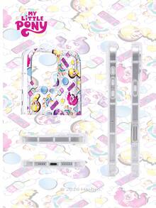 MY LITTLE PONY 官方授权小马宝莉豪华印花透明气囊手机壳，兼容 16/16 Pro/16 Plus/16 Pro Max、17/17 Pro/17 Pro Max、15/15 Pro/15 Plus/15 Pro Max、14/14 Plus/14 Pro Max、13/13 Pro/13 Pro Max、12/11/X/XR/XS Max、Galaxy S25 Ultra、S24 FE、S23 Plus、S22、S21、S20 FE。一款可爱的圣诞节必备智能手机保护套。 - 無色 - 查看 3