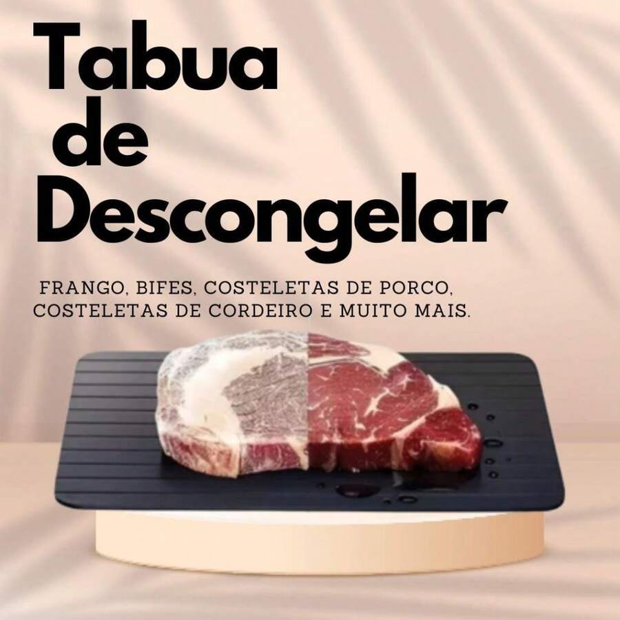 Tabua Magica Descongelar Rápido Alimentos Super Pratico e Resistente - Multicolorido - Visão 1