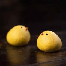 Decoración de arte de púrpura hecha a mano de mascota deé de pollo, juguete deé lindo para juego deé, adorno de escritorio llamativo, decoración de estantería - Polluelo - Ver 1