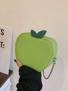 New Minimalist Fashion Versatile Fruit Chain Crossbody Bag For Women - Green - View 9