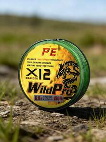 1roll 12-Strand 150m/164yds Wear Resistant Fishing Line - Green - View 2