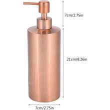 CYPNZJchao Dispensador Jabon 550 Ml Dispensador De De Lavamanos De Encimera Acero Inoxidable De Oro Rosa Dispensador De con Bomba Manual Apto dispensador jabon liquido para Cocina Baño LavamanosFashion - 227353056 - Ver 6