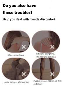 Deep Tissue Massage Extra Long Spiked Roller Leg Massager, Muscle Relaxation Body Roller - Multicolor - View 10