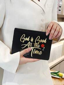 送给姐妹的礼物，送给嫂子/妹妹的生日礼物，送给女朋友/妹妹的毕业/圣诞礼物，“基督里的姐妹，一生的姐妹”——化妆包礼物，大容量女士旅行化妆包，DIY收纳袋，送给女孩的礼物，可折叠便携收纳袋，适合个人旅行化妆品收纳 - 彩色 - 查看 5