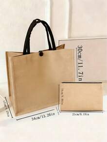 Customizable Tote Bags, Ramadan-Themed Bags, Ramadan Gifts, Large Bag + Small Bag Combination Sets, Lightweight, Large Capacity, Casual And Stylish, Suitable For Ramadan Parties, Weddings, Birthdays, Beaches, Vacations, School, And Other Occasions. An Excellent Choice For Gifts To Women, Mothers, Teachers, Friends, Bridesmaids, Students, And New Year's Gifts - Multicolor - View 11