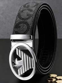 Men's Business Circle Bird Alloy Automatic Buckle Belt, Designer G Letter High Quality Belt, Ideal Holiday Gift For Family And Friends - Multicolor - View 2