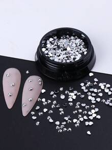 1 Hộp Trang Trí Móng Tay Hình Trái Tim Màu Bạc, Phụ Kiện Móng Tay Hình Trái Tim Cho Ngày Valentine, Hình Dán Móng Tay Tự Làm Thanh Lịch, Vật Tư Làm Móng Cho Tiệm Làm Móng - Bạc - Xem 10