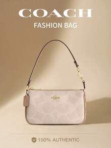 Coach Nolita 19 Mahjong Wallet Shoulder Bag, Women Wallet Small Handbag Clutch - Apricot - View 1