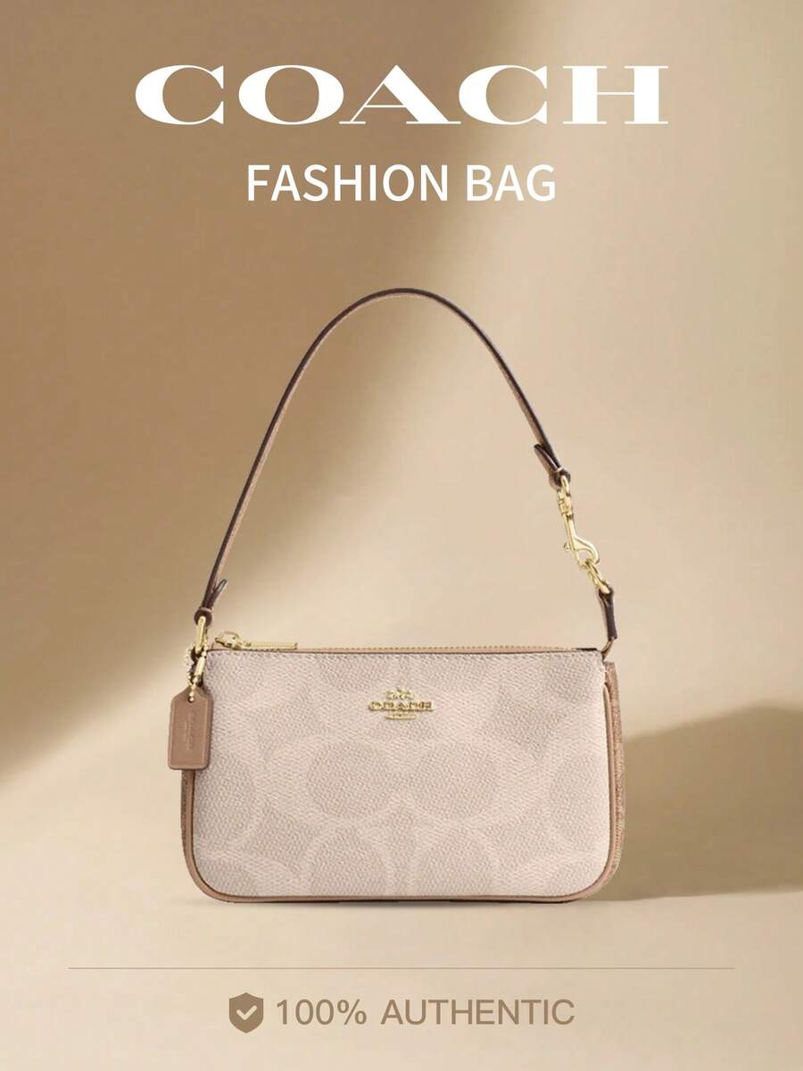 Coach Nolita 19 Mahjong Wallet Shoulder Bag, Women Wallet Small Handbag Clutch - Apricot - View 1