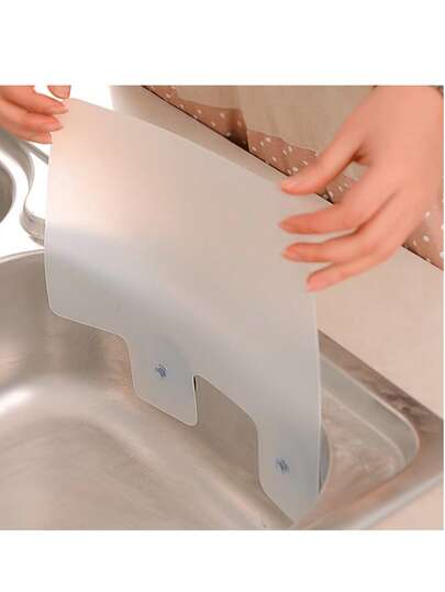 1 Set Kitchen Sink & Stove Splash Guard, Silicone Splash Proof Mat, Kitchen Supplies, Kitchen Accessories
