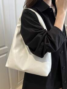 New Commuter Style Large Capacity Handbag, Women's Simple Versatile Shoulder/Underarm/Tote Bag - Multicolor - View 7