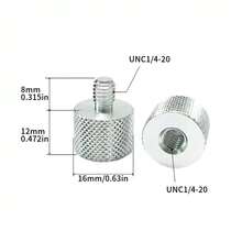 4pcs 1/4" Male To 3/8" Female Aluminum Alloy Camera Screw Adapter, 1/4" To M4 M5 M6 M8 M10 Converter Screws, Photography Equipment Accessories - Multicolor - View 20