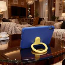 Elegant And Functional: Universal And Adjustable And 360° Rotating Back Stand Case Compatible With IPad Air (4/5/6/7th Gen) Air 11 Inch M2 2024 Air 10.9 Inch 2020 And IPad 10th/11th Gen , Lightweight EVA Material With Full-Body Protection - Blue - View 3