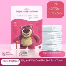 Disney Toalla de viaje desechable de algodón suave y absorbente, empaquetada individualmente - Multicolor - Ver 4
