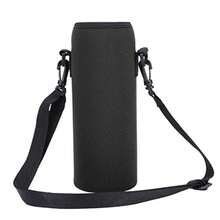 CYPNBolsa Portabotellas de Agua Neopreno con Correa para el Hombro para Exteriores Soporte para Botellas de Vidrio y Acero Inoxidable NegroFashion - como en la foto - Ver 1