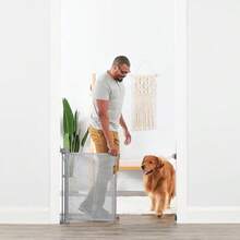 Carlson - Puerta retráctil Extra Ancha para Mascotas Color Gris Incluye Accesorios de Montaje - Gris - Ver 3