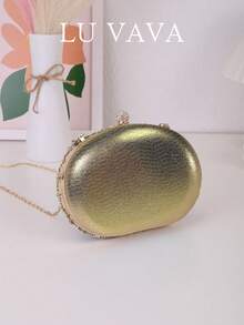 One Pcs Gold Rhinestone Sunflower Evening Bag.Women's Clutch For Party, Club, Wedding. Valentine's Day Gift Love Holiday Date Rhinestone Women Luxury - Gold - View 4