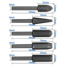 5pcs Wooden Drill Bit Set, Drill Bit Grinder, Round Shank, Rotary Cutter
