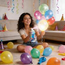 Christmas Balloon Shine Spray 100ml - Instant Aerosol Gloss For Fade-Resistant, Water-Resistant Finish - Perfect For Holiday Parties, Decorations & Celebrations,Gifts For Men And Women Suitable For Christmas, Valentine's Day, New Year's Day, Birthdays, Weddings, And Parties,Quick Ship Items,Free Shipping - 藍色 - 查看 1