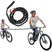 CYPNTOPINCN Cuerda de Remolque para Bicicleta Cuerda Elástica Elástica de Aleación de Nailon Cuerda de Tracción Portátil para Bicicleta de Montaña Correa de Tracción Elástica para Ciclismo NegroFashion - 219747190 - Ver 5