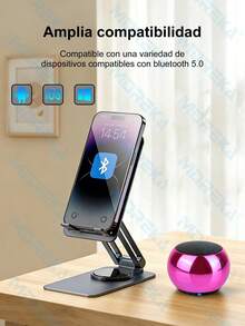 Mini altavoz inalámbrico Bluetooth, compacto y potente, portátil. - Azul - Ver 4