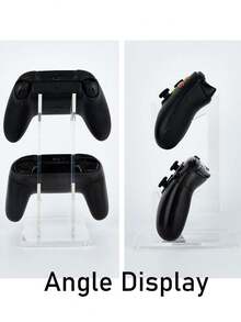 1个通用亚克力可拆卸悬挂架，透明展示架，兼容Switch游戏手柄/电子产品/消费电子产品/PS游戏机/底座和支架 - 彩色 - 查看 5