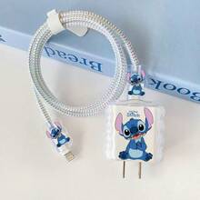 Disney Stitch Charging Cable Protector, Suitable Compatible With Apple 18W/20W Fast Charging Cable/Charger, With Anti-Breakage Protection - Multicolor - View 5