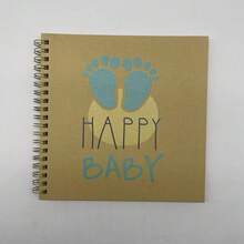 Vintage Kraft Paper Printed Handmade Photo Album, DIY Baby Growth Memory Book, Scrapbook, Children's Diary - Multicolor - View 8