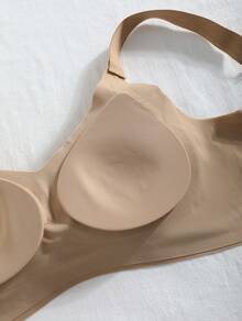 4-Piece Plus Size Bra, Seamless Breathable Wireless Sports Bra For Women - Full Coverage Design, Anti-Slip Material, With Lifting And Support Functions, Comfortable To Wear, Ribbed Details, Made Of Nylon And Elastic Fiber Blend, Hand Wash. Elegant Solid Color Design.Plus Size Lingerie - Nhiều màu - Xem 9