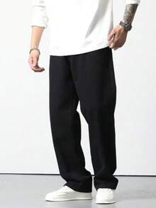 Black Balloon Jeans Baggy Streetwear Men's – Loose And Comfortable Fit – Urban Style In Denim – Sizes 36 To 48 - Đen - Rửa nhẹ - Xem 1