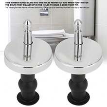 CYPNTornillos de asiento de inodoro bisagras universales para asiento de inodoro tornillos de goma expandibles kit de repuesto para inodoroFashion - como en la foto - Ver 5