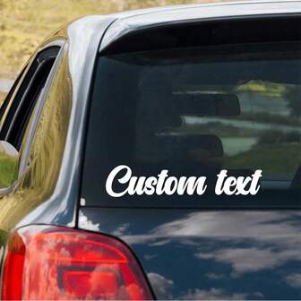 Custom Vinyl Letter Stickers - 20 Fonts And 20 Colors - Suitable For Cars, Shops, Boats, Trucks, Doors, Trailers, Windshields - Personalized Stickers, Names, Numbers, Window Decals, Etc.