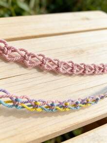 2pcs Cute Hanging Plush Doll Hammock, Large Stuffed Animal Corner Storage Rack, Decorative Hanging Rope & Clips, Random Color - Adorable Hanging Plush Doll Holder For Kids Room, Nursery, Bedroom