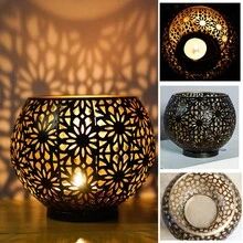 金属铁艺镂空花卉烛台，创意桌面装饰品，烛台灯，氛围摆件，适用于家居装饰、卧室、门厅、客厅，创意摆件，节日礼物，派对氛围营造器，情人节礼物，烛台套装 - 彩色 - 查看 5