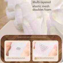 1pc Bath Sponge Loofah, Never Disintegrate Shower Pouf, Soap Holder Net Bag For Bathing - Multicolor - View 7