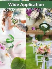 1~8Rolls Floriculture Tape Self-Adhesive Bouquet Floral Stem Paper Tape Stamen Wrapping Florist DIY Flower Craft Wedding Party Supplies (30Yards/Roll) - Multicolor - View 7